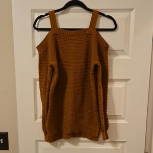 Maurices Off-the-Shoulder Brown Sweater